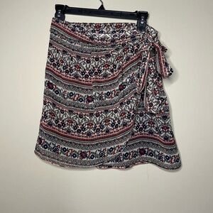 Faux wrap skirt